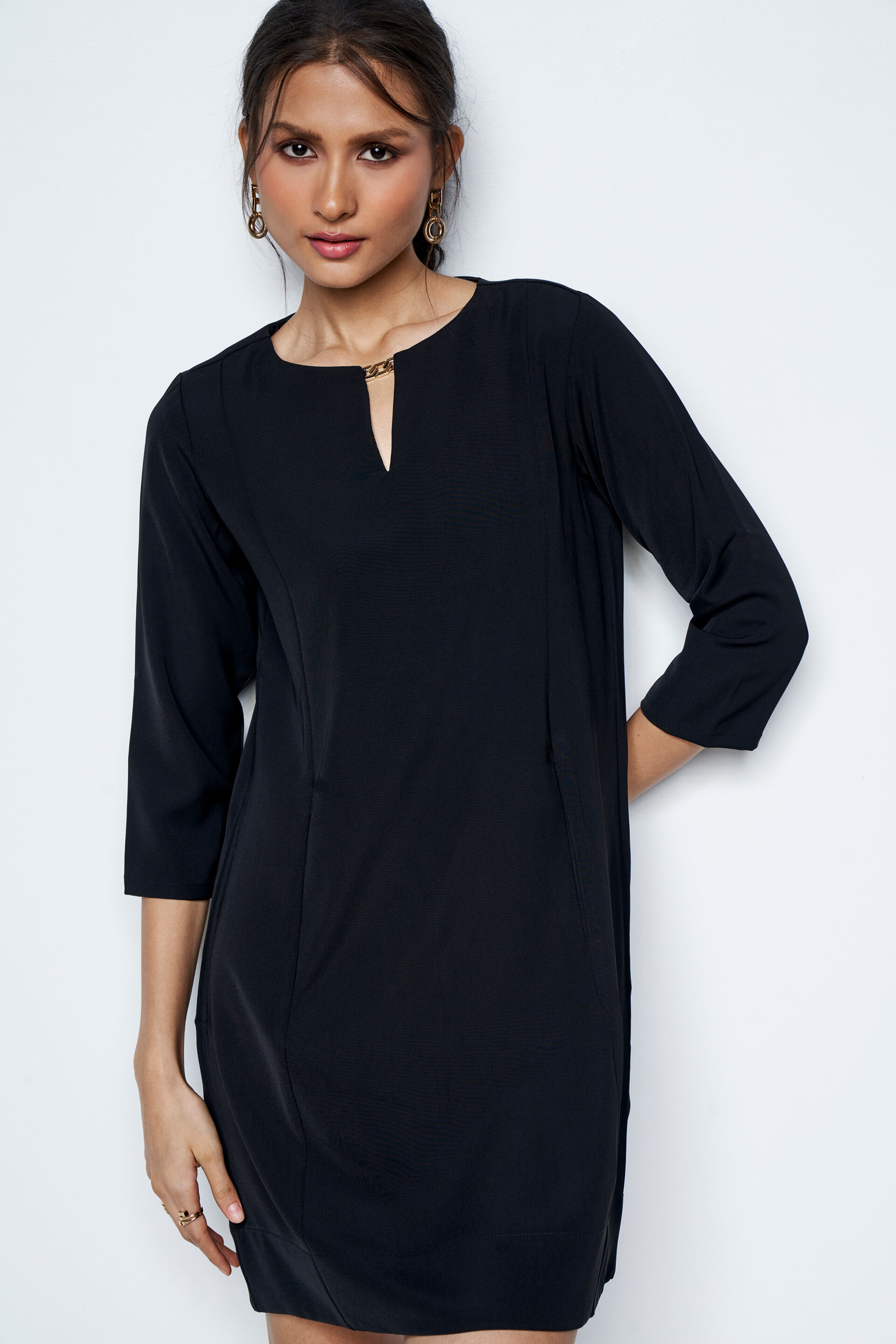 Work Buddy Straight Dress, Black, image 4