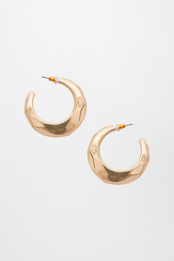 Gold Brass Earring, , image 1