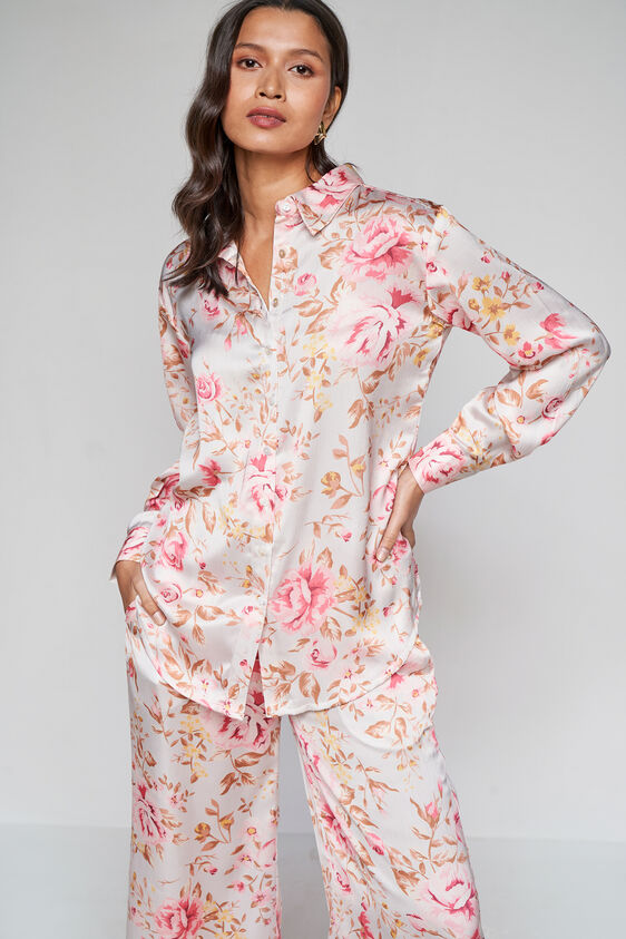 Pink and White Floral Curved Set-2, Pink, image 2