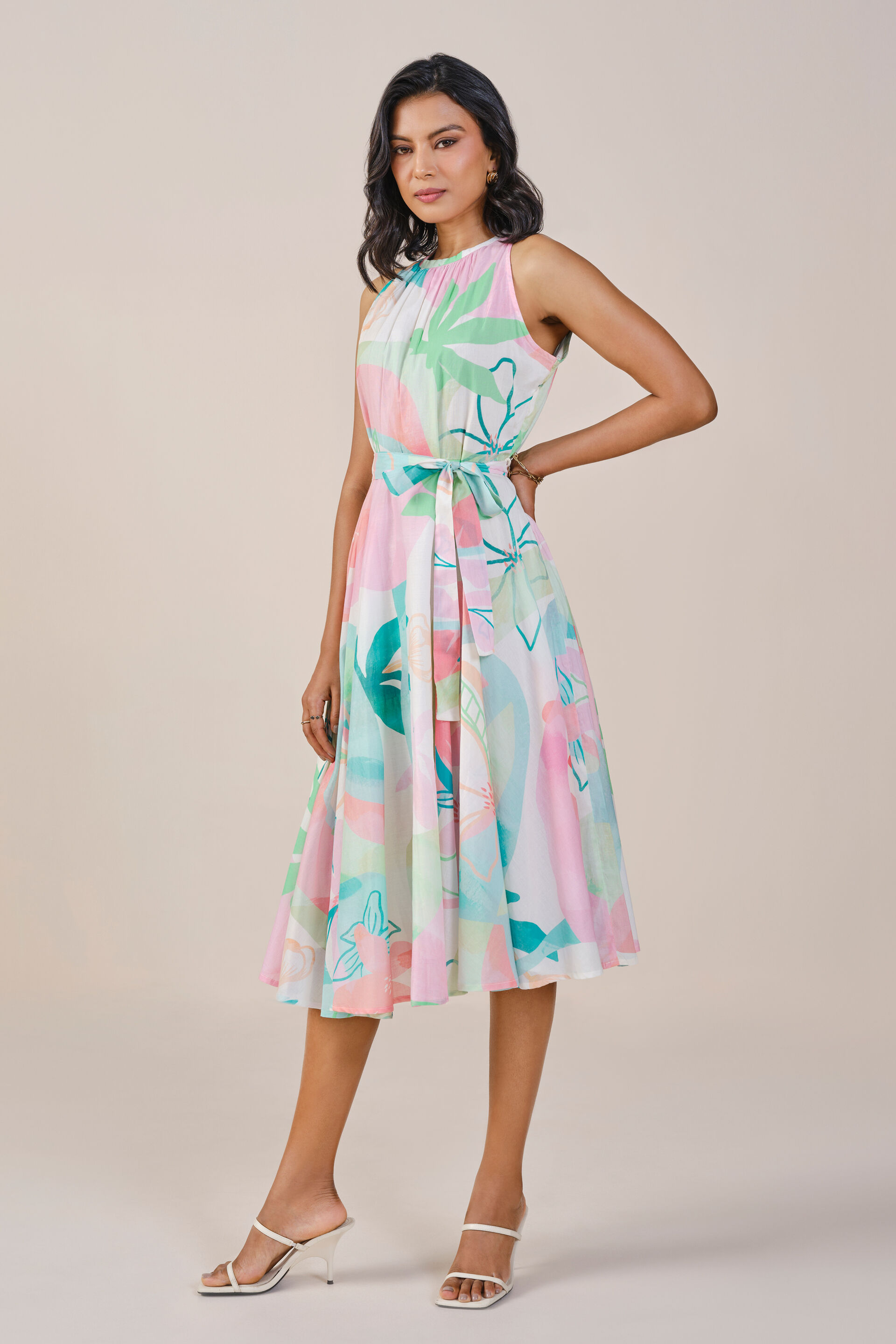Buy Pastel Pop Dress Online for Women from AND India S24V92ADRW15_MULTI