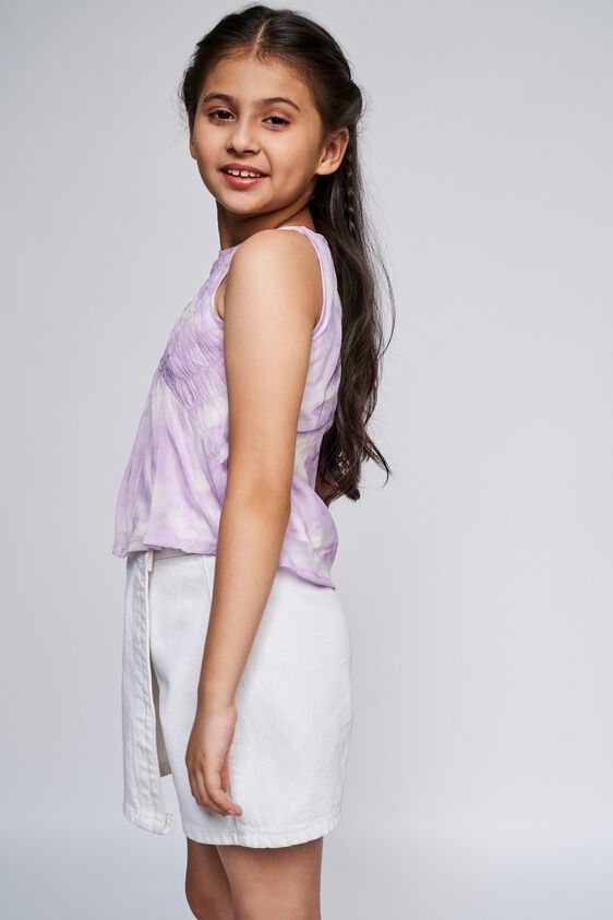 3 - Lilac Tie & Dye Flared Top, image 3