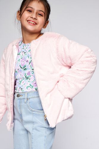 1 - Pink Solid Straight Jacket, image 1