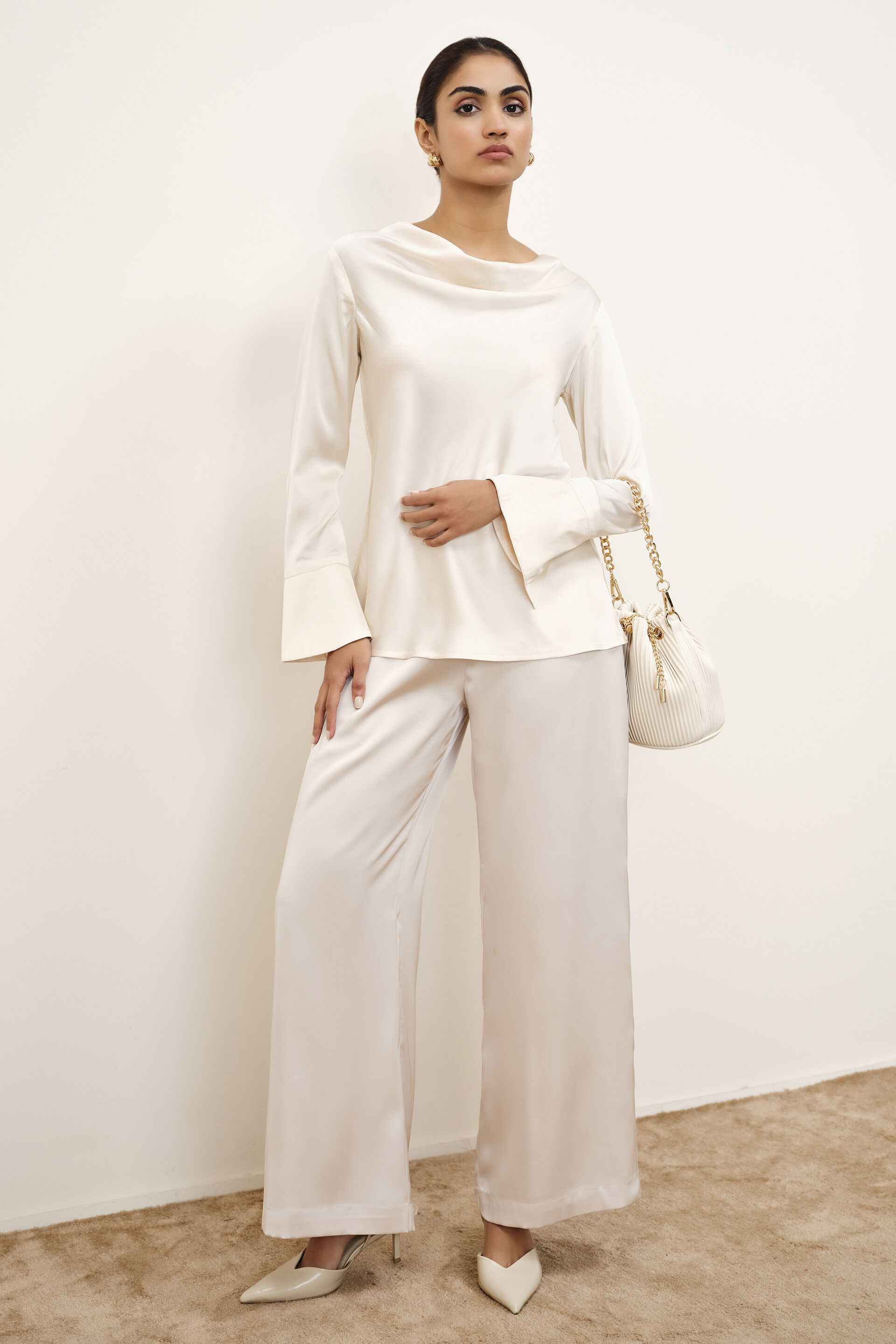 Alvina Cream Top, Cream, image 3