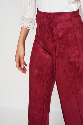 Maroon Solid Party Bottom, Maroon, image 6