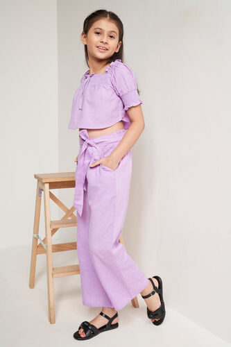 Lilac Solid Flounce Suit, Lilac, image 3