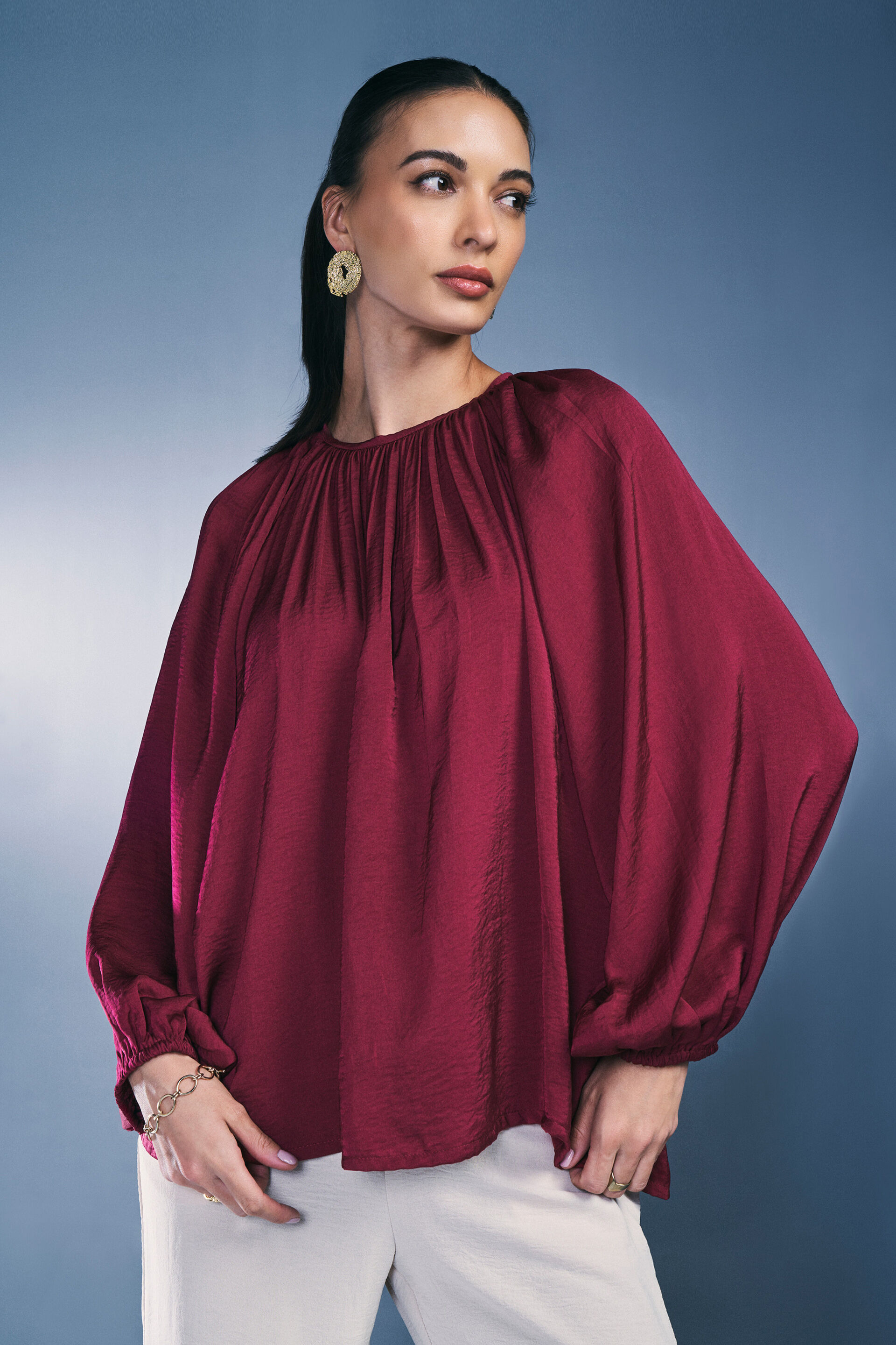 Luna Top, Red, image 1