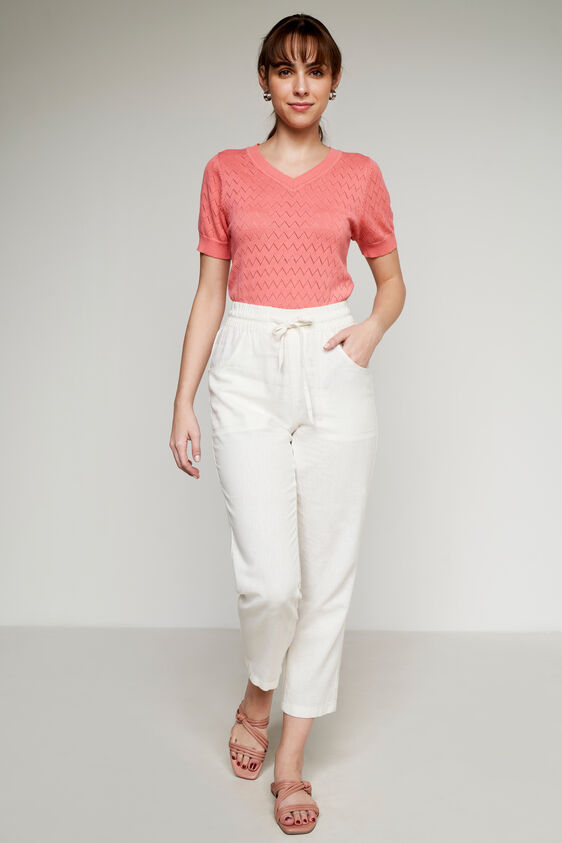 Linen Trouser, Off White, image 1