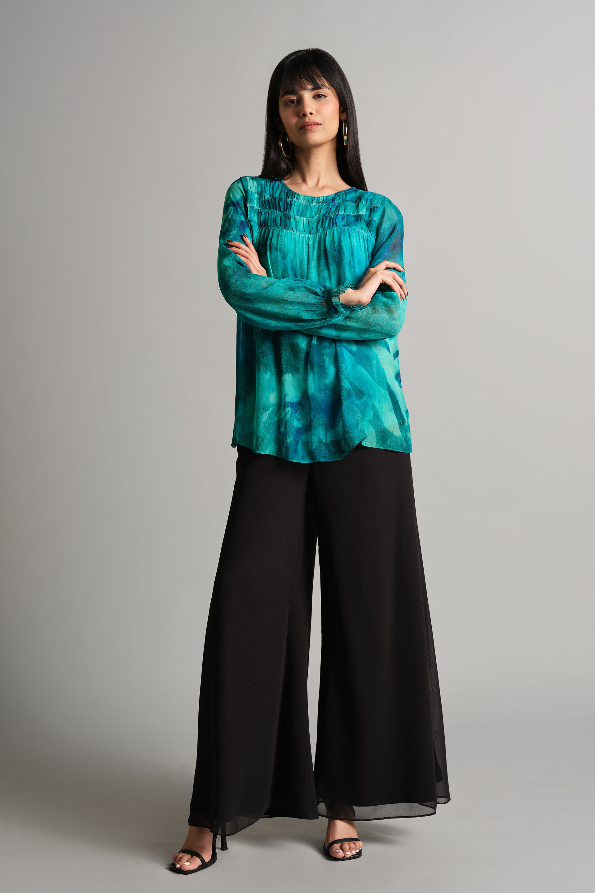 Floating Blues Top, Blue, image 2