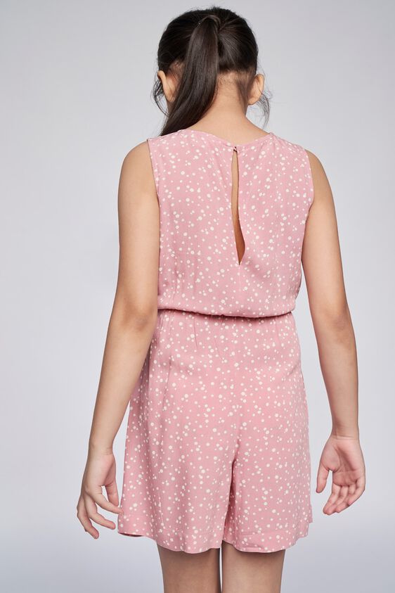 4 - Pink Polka Dots Straight Jumpsuit, image 4