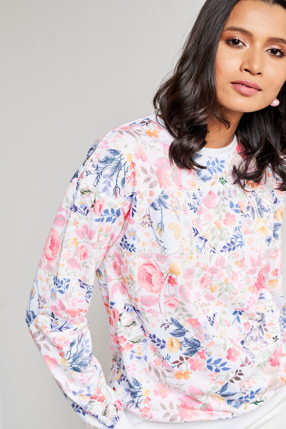 Multi Color Floral Straight Top, Multi Color, image 5
