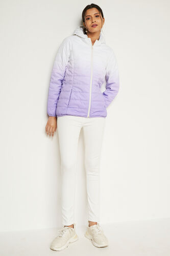 Lilac Self Design Straight Jacket, Lilac, image 1