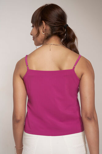 Pink Solid Straight Top, Pink, image 6