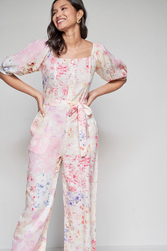 Floral Fling Jumpsuit, Multi Color, image 1