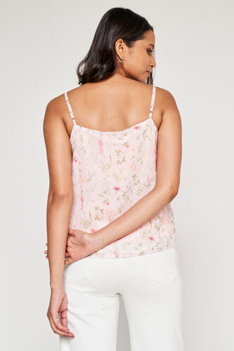 Pink Straight Floral Top, Pink, image 5