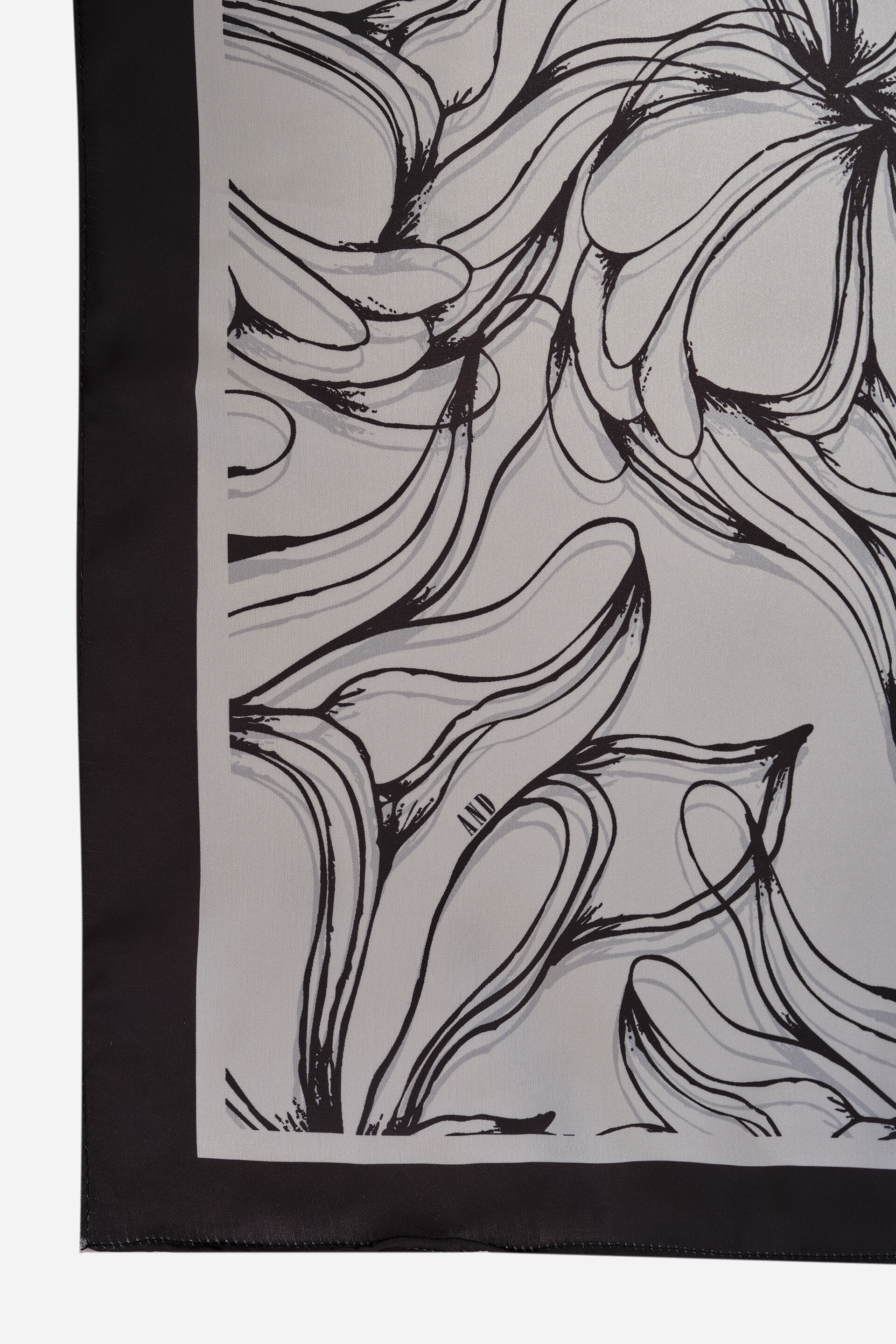 Ivory Botanical Sketch Stole, , image 1