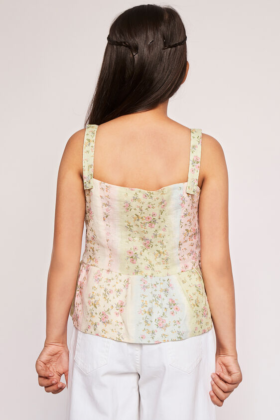 Multi Color Floral Flared Top, Multi Color, image 4
