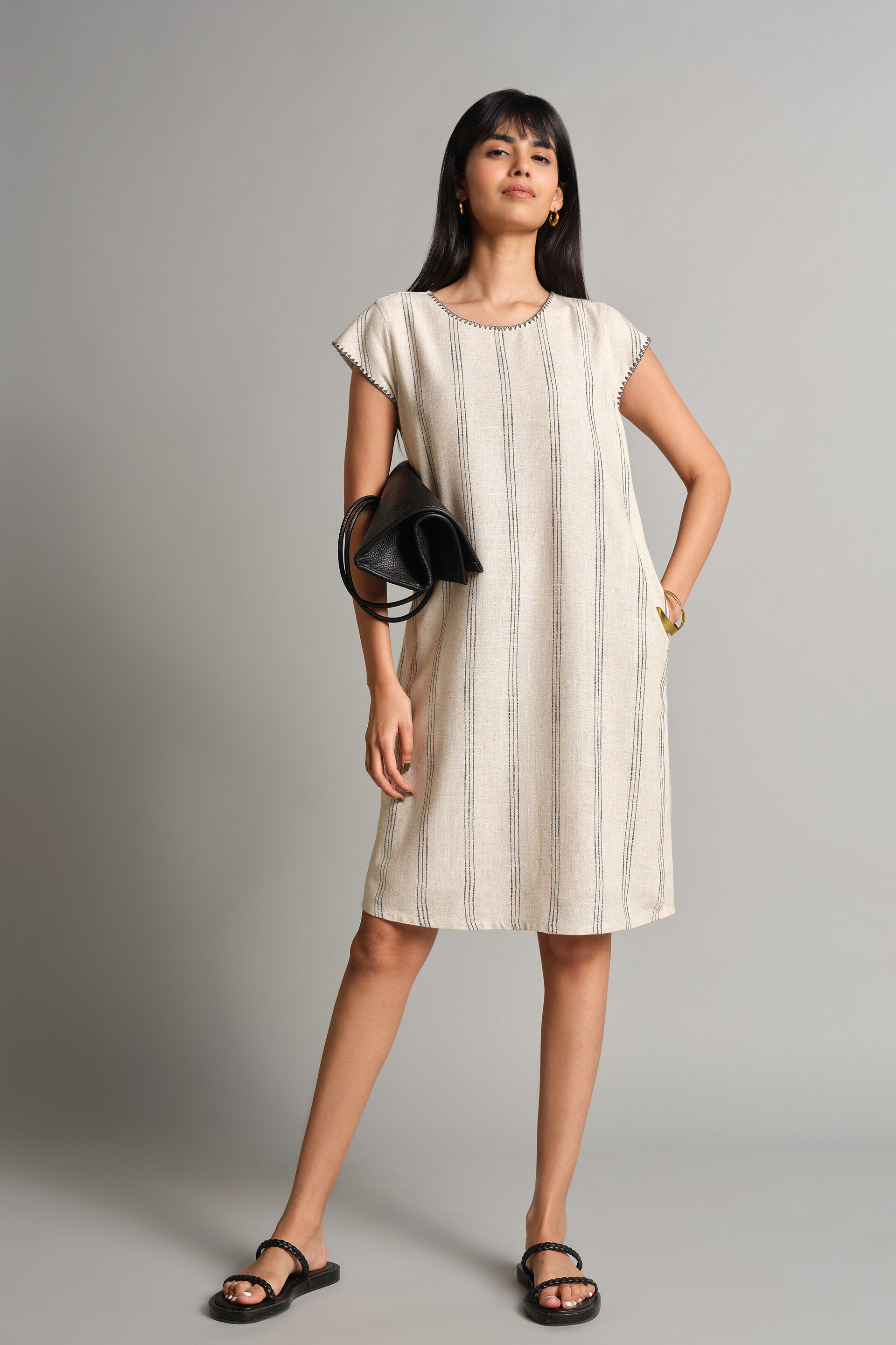 Easy Breezy Summer Dress, Beige, image 2