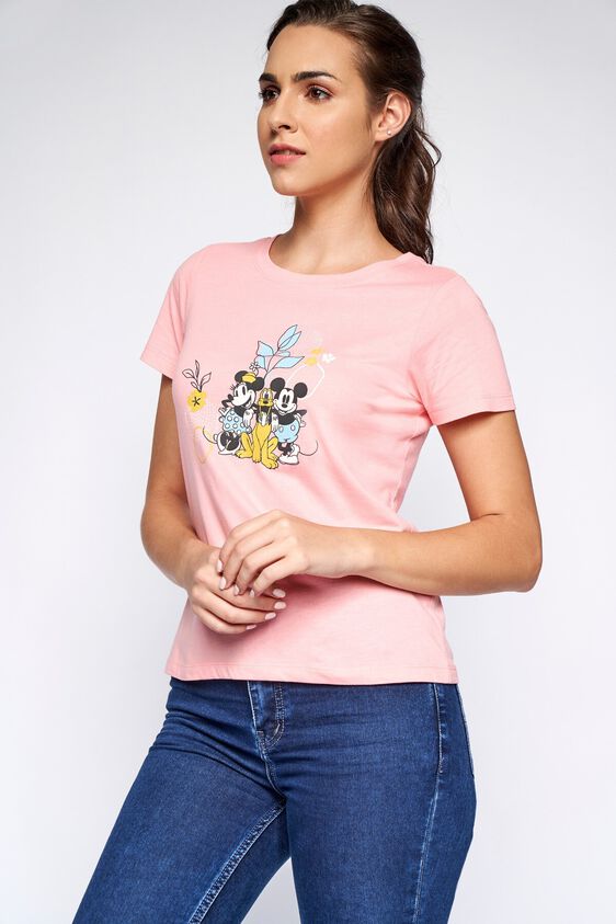3 - Pink Graphic Straight Top, image 3