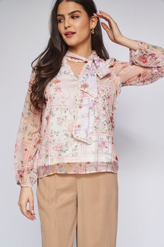 1 - Multi Floral Straight Top, image 1