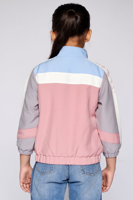 5 - Pink Colour blocked Straight Jacket, image 5
