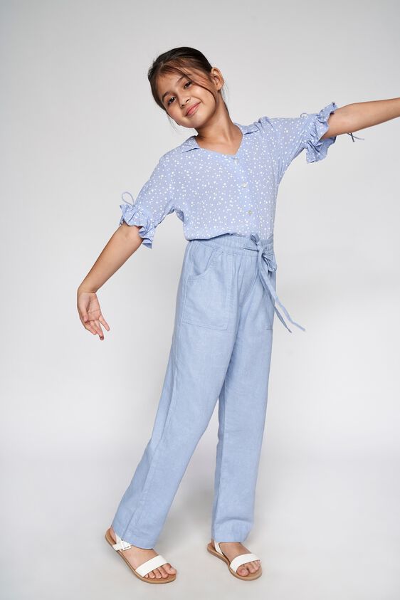 1 - Powder Blue Solid Straight Bottom, image 2
