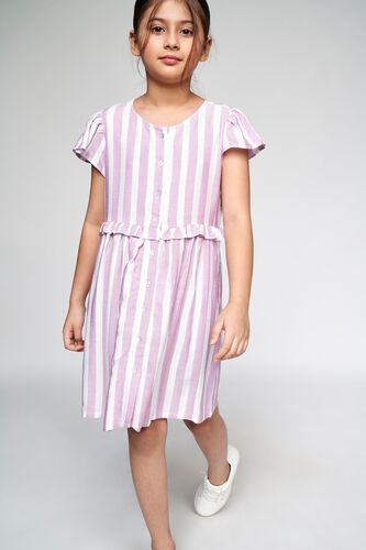 2 - Purple Stripes Straight Dress, image 2