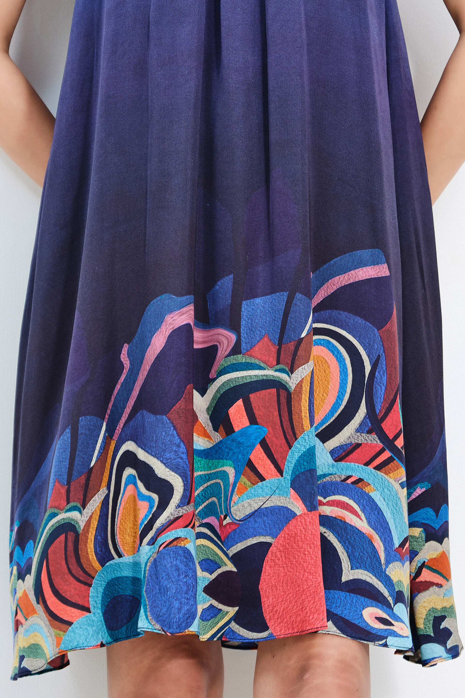 Navy Modal Dress, Navy, image 4