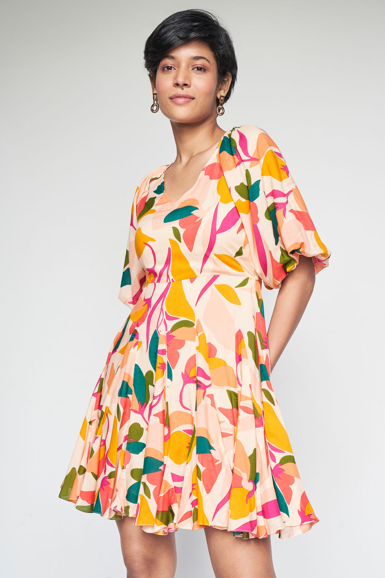 Colour Cascade Dress, Multi Color, image 1