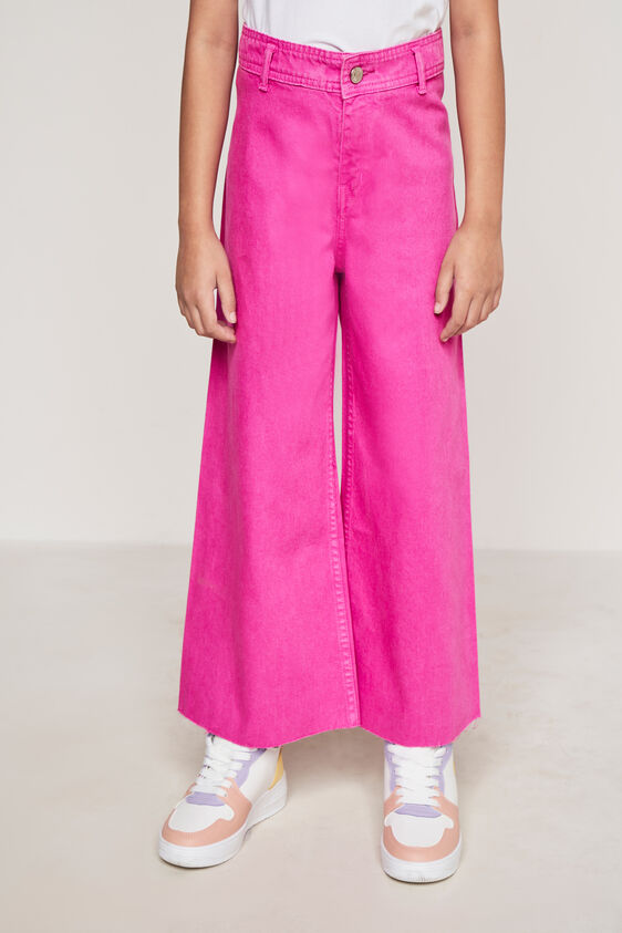 Hot Pink Solid Straight Bottom, Hot Pink, image 2