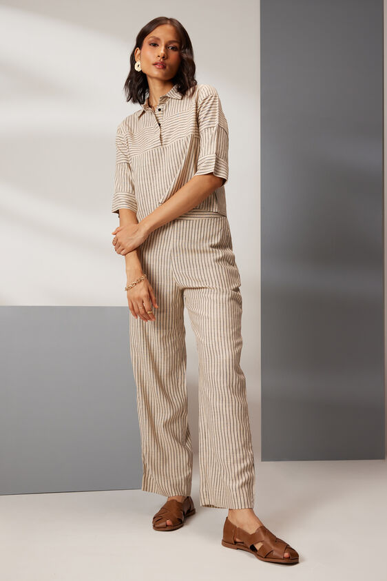 The Stripes Coord Set, Cream, image 1