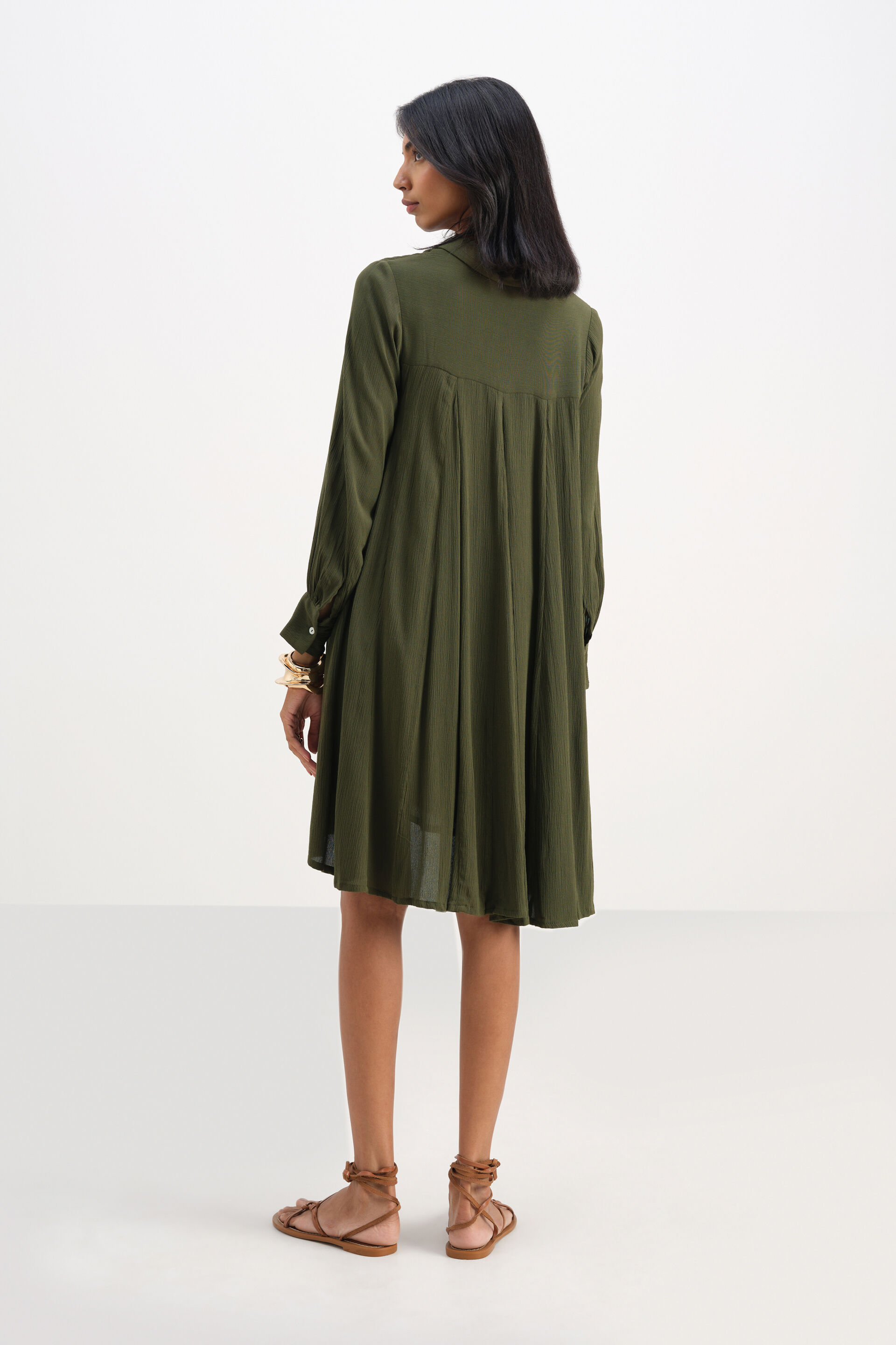 Olive Forest Trail Dress, Olive, image 5