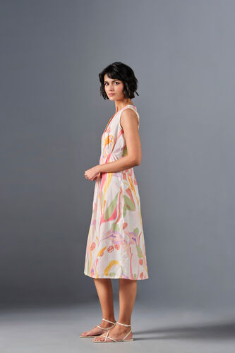 Pastel Swirls Cotton Dress, Multi Color, image 7