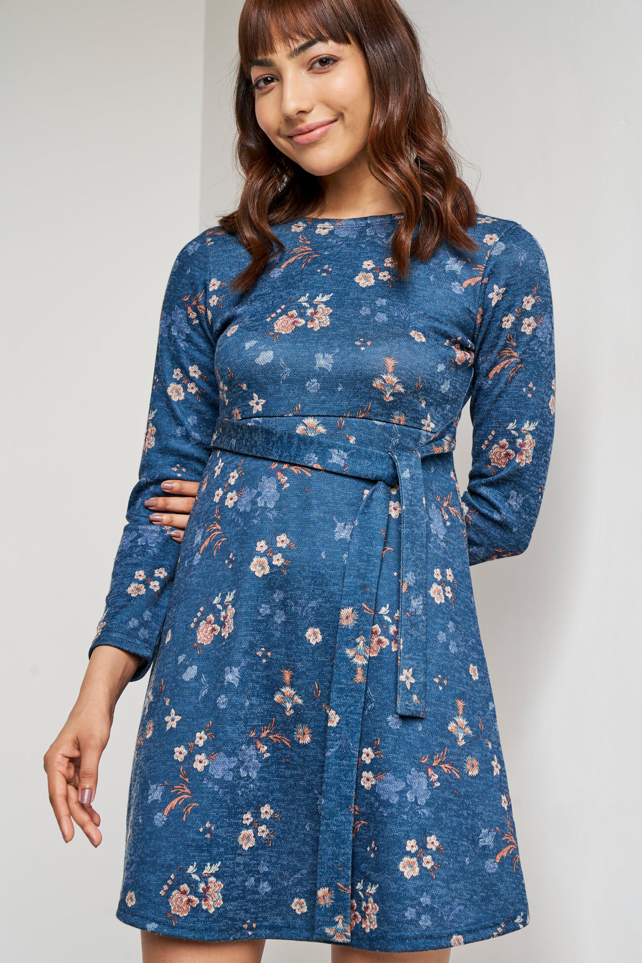 Multi Color Floral Straight Dress, Multi Color, image 2