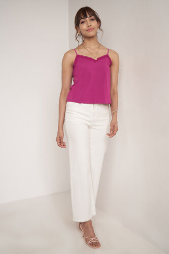 Pink Solid Straight Top, Pink, image 2