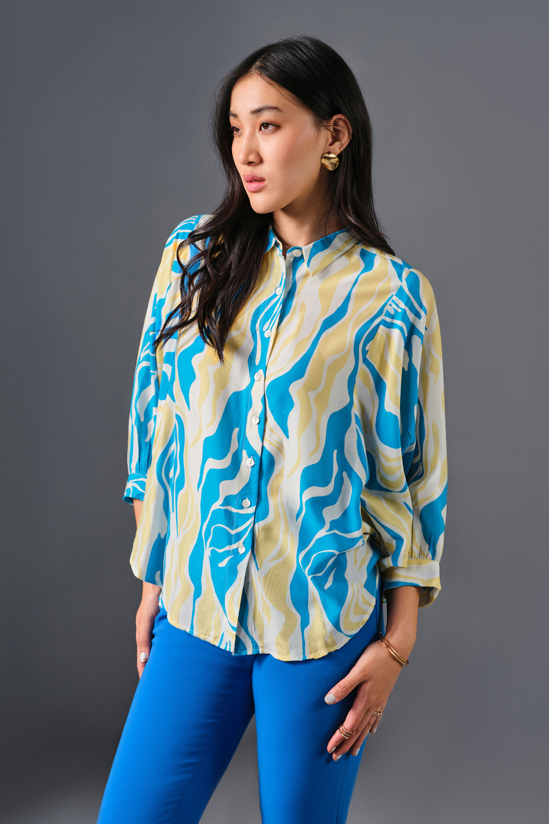 Skylar Shirt, Blue, image 3