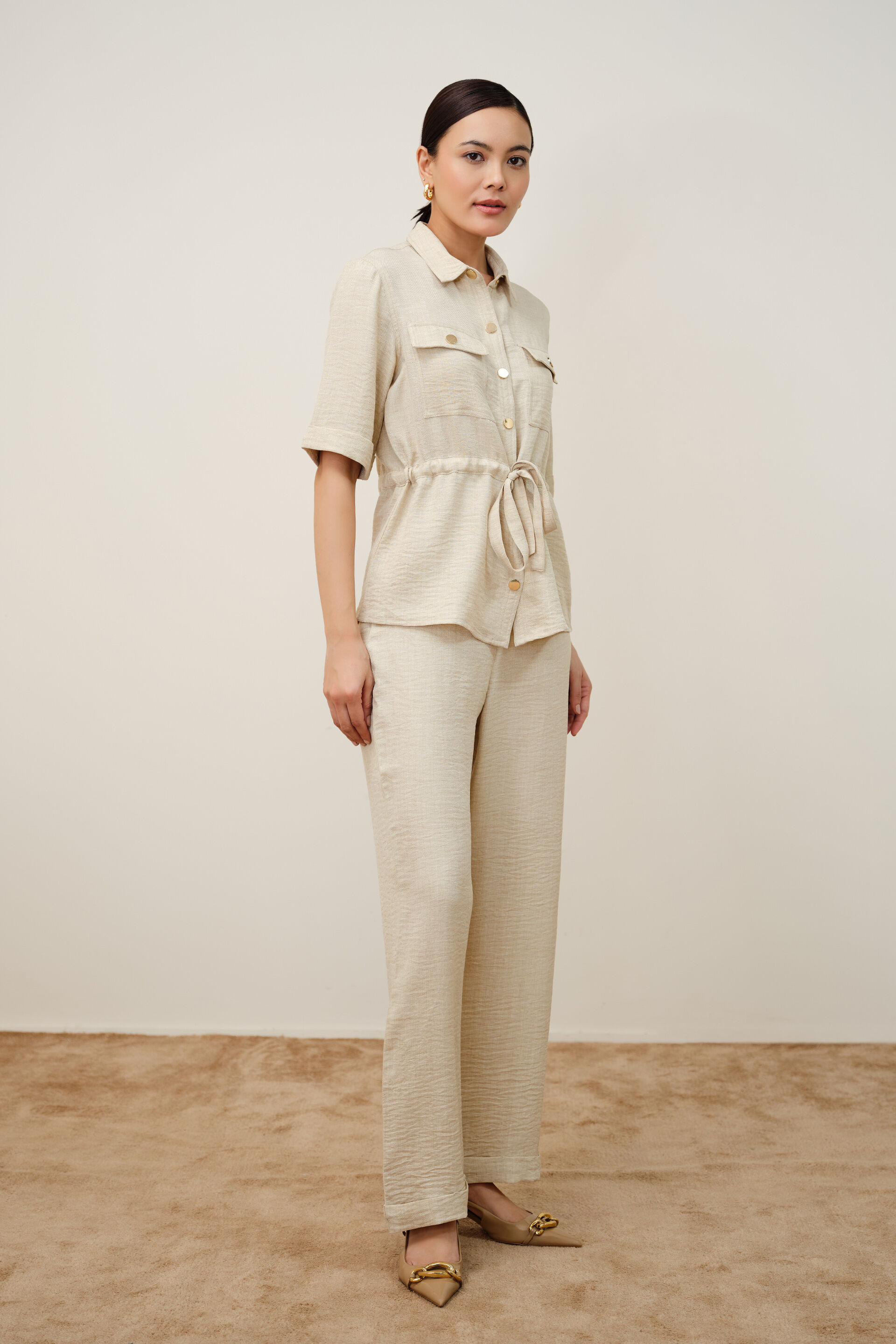 Elin Ecru Shirt, Cream, image 5