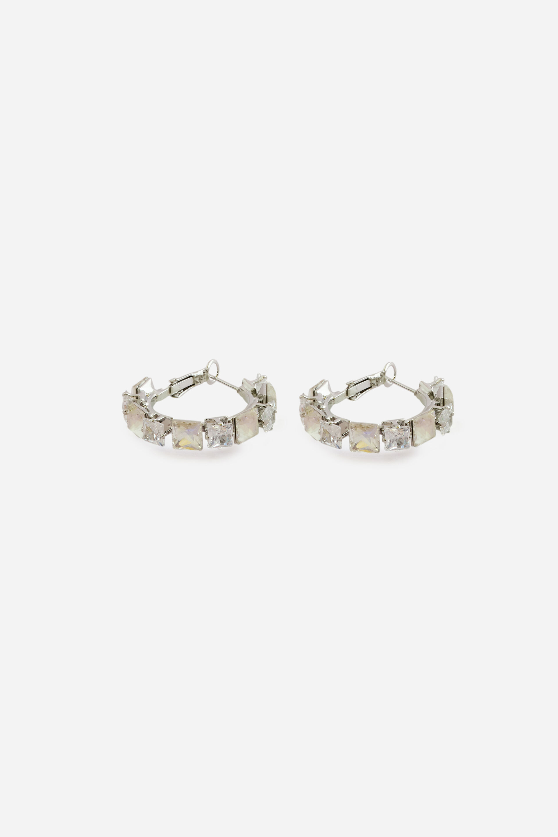Crystal Embellished Hoops, , image 2