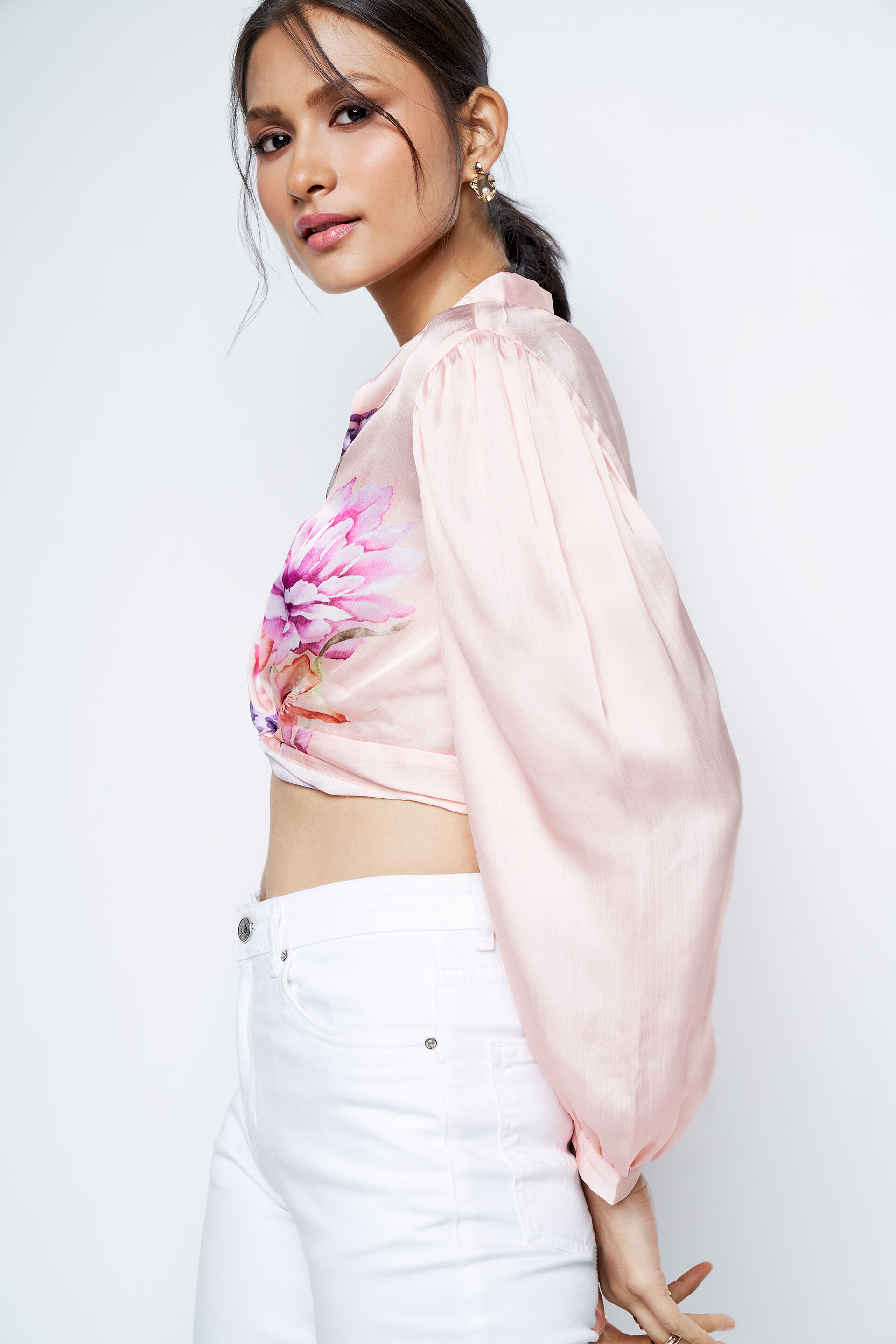 Twinkle And Shine Crop Top, Peach, image 9