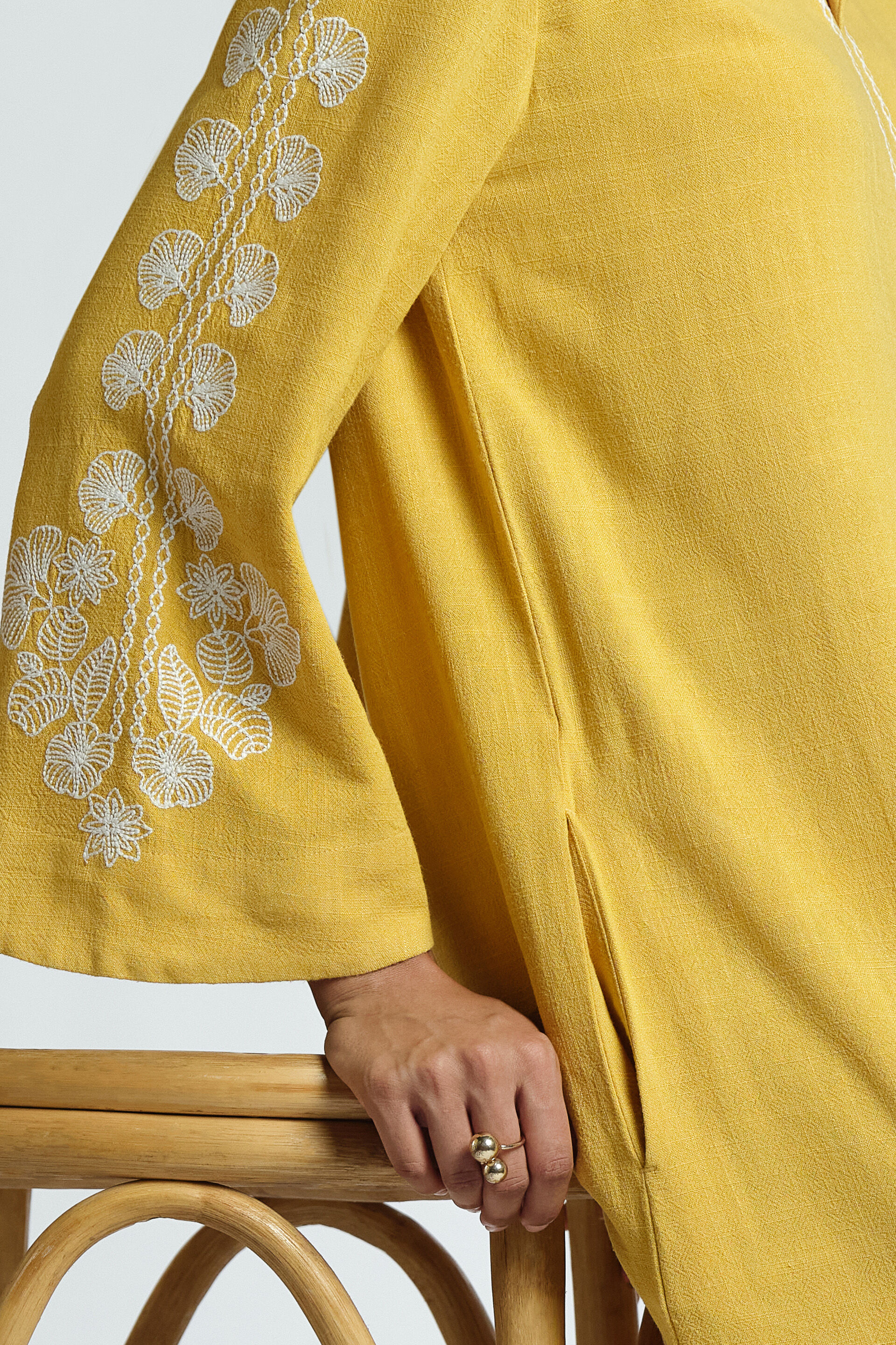 Delray Dress, Mustard, image 3