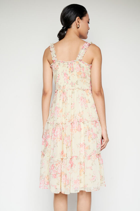 Cottagecore Floral Dress, Lime Green, image 5
