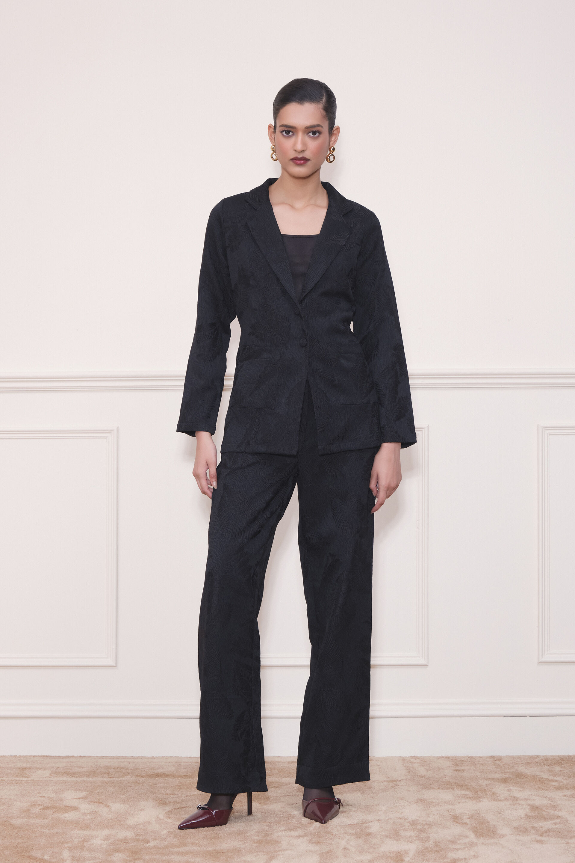 Suit Up! 2-Piece Jacquard Set, Black, image 2