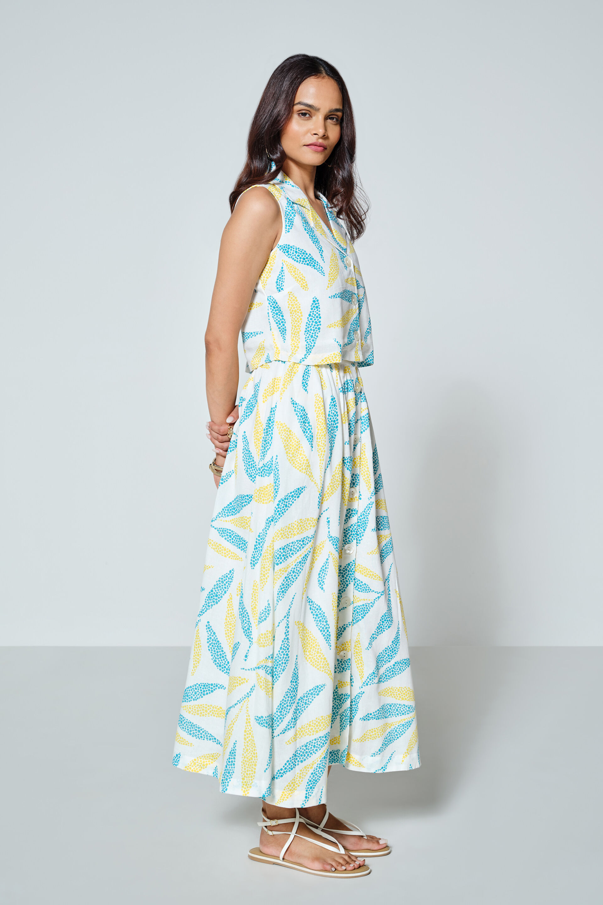 Oleana Skirt Set, Blue, image 2