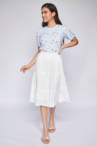 5 - Blue Floral Straight Top, image 5