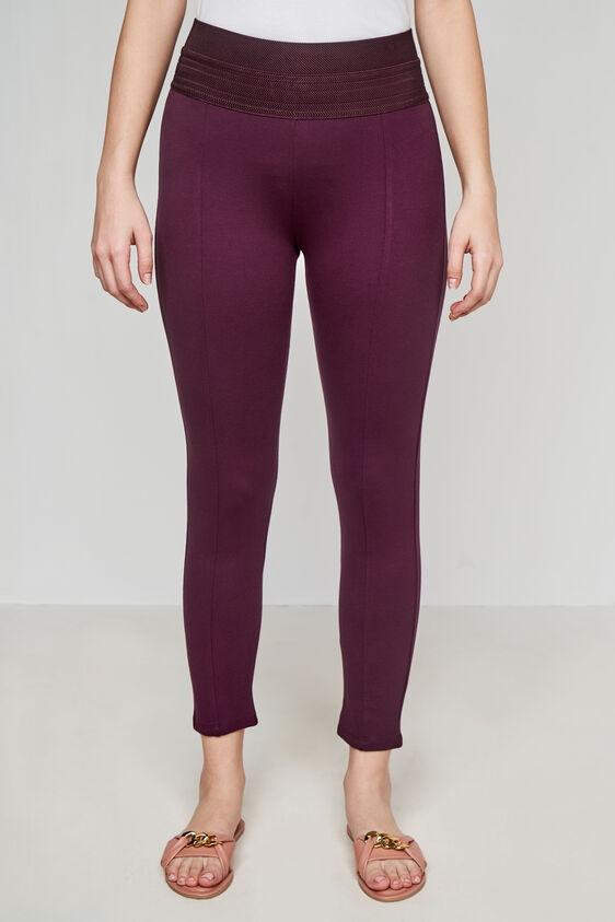 Black Regular Straight Bottom, Wine, image 3