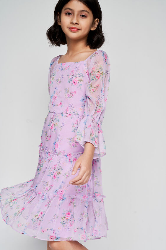 Purple Floral Love Dress, Purple, image 6