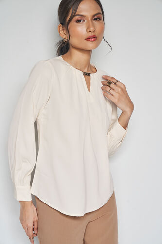 Ivory Essence Top, White, image 3