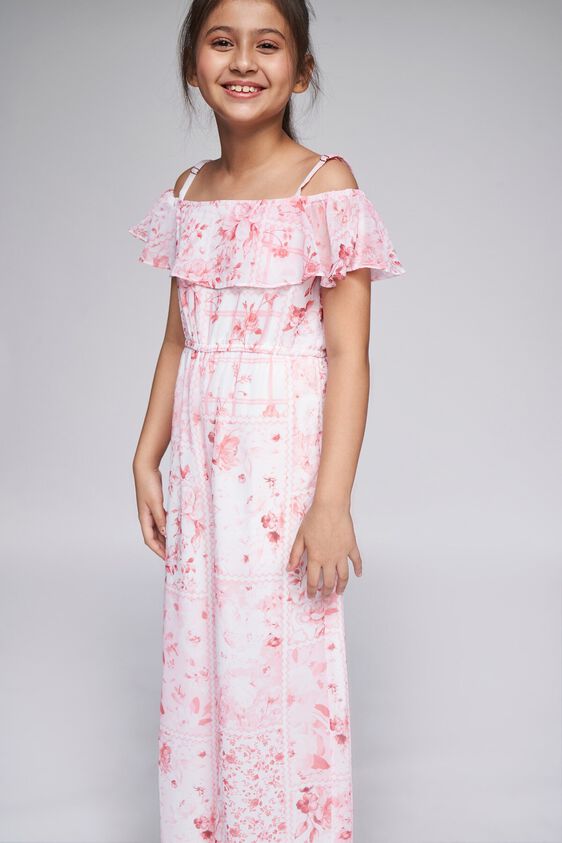 2 - Pink Floral Straight Jumpsuit, image 2