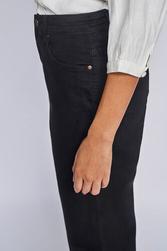 Black Solid Straight Bottom, Black, image 4