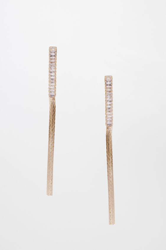 Gold Brass Earring, , image 1