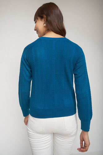 Teal Solid Straight Top, Teal, image 5